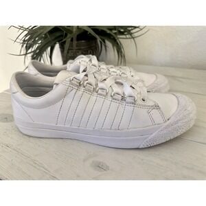 K-Swiss Womens Sneakers‎ Size 6.5 White Tennis Shoe Super Clean Classic Lace Up